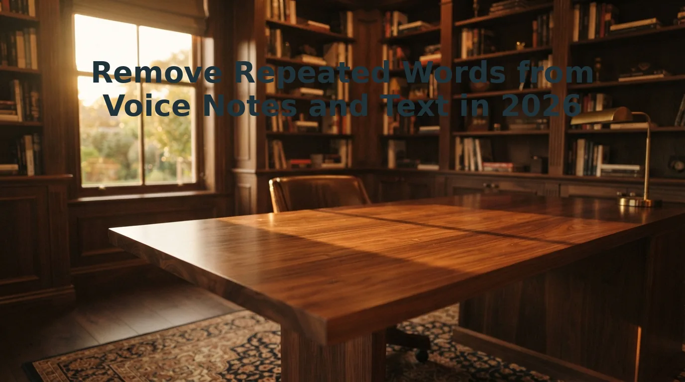 Remove Repeated Words from Voice Recordings in Seconds