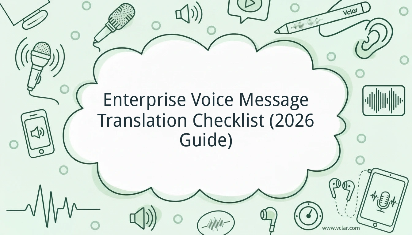 Voice Message Translation Checklist for Enterprise Teams