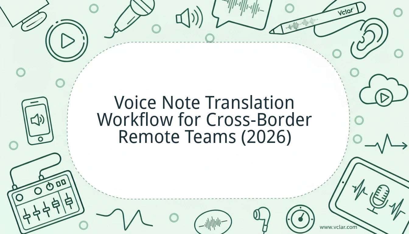 Voice Note Translation Workflow for Cross-Border Remote Companies
