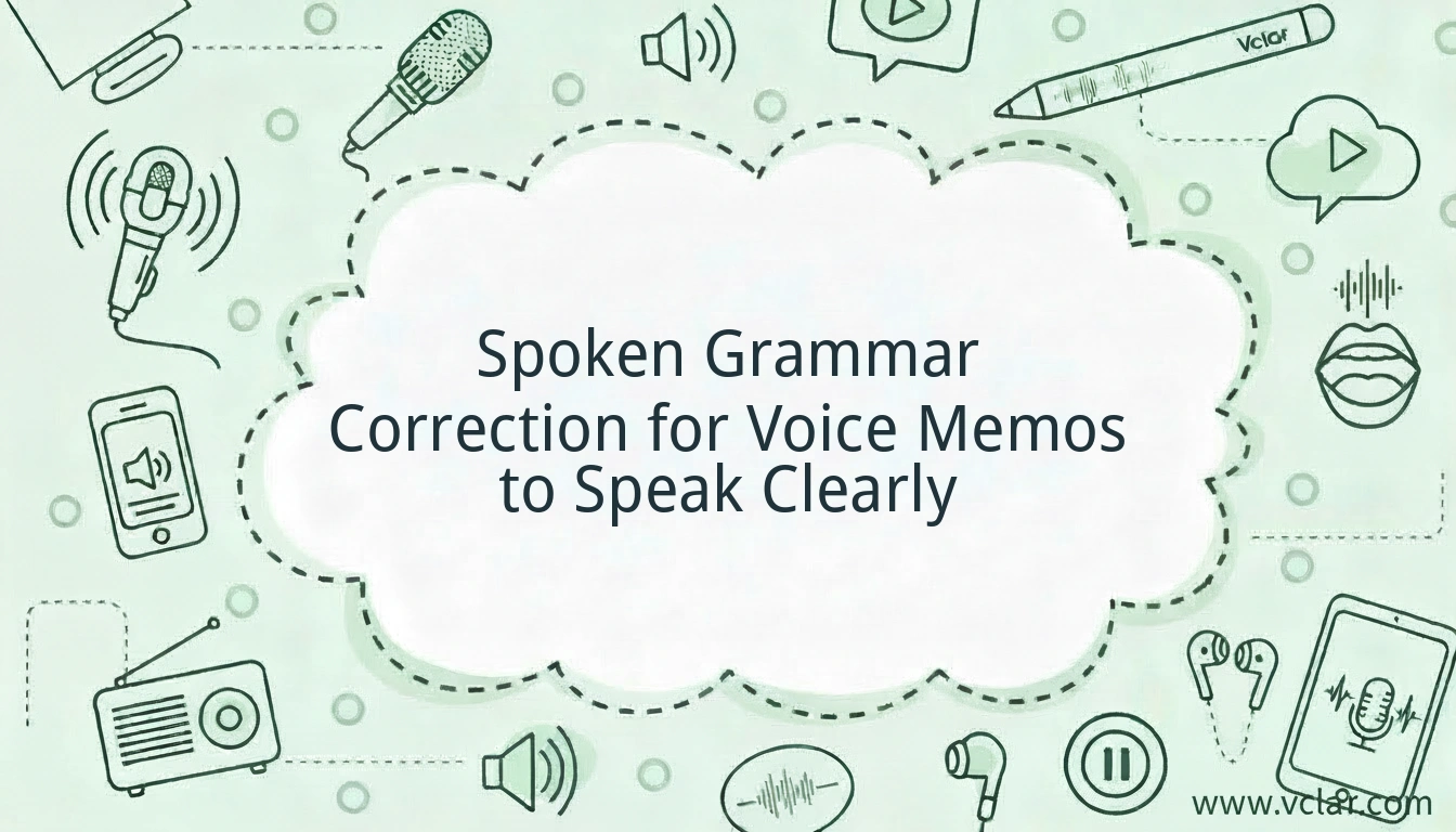 Spoken Grammar Correction Guide for Clearer Voice Memos