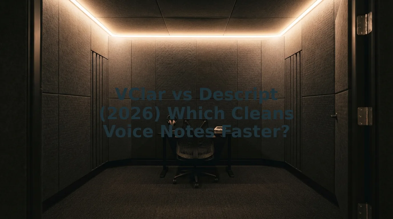 VClar vs Descript for Quick Voice Notes and Audio Memos