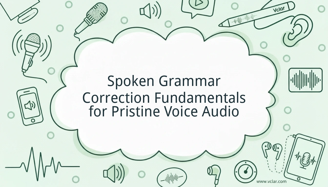 Spoken Grammar Correction Fundamentals for Clearer Voice Audio