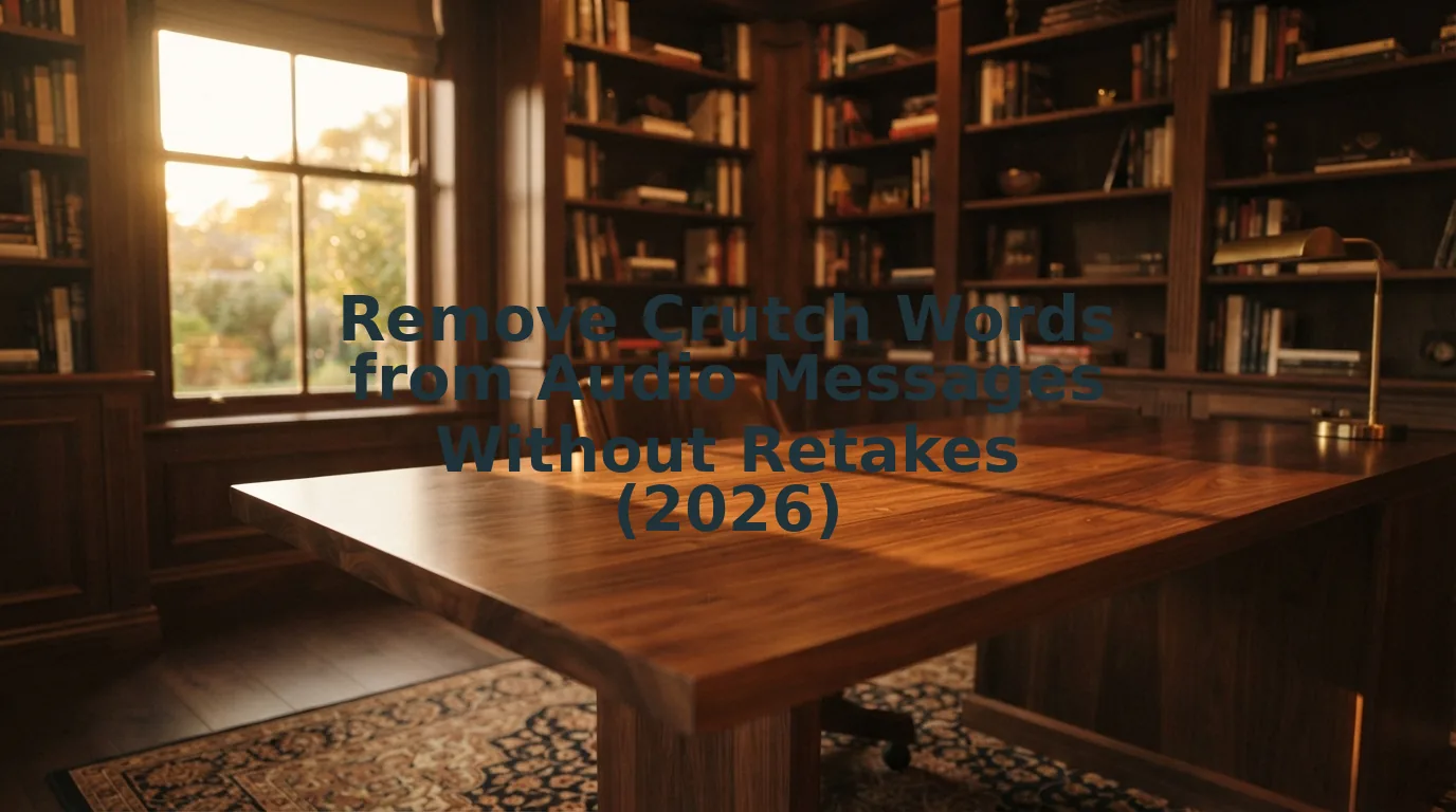 Remove Crutch Words from Audio Messages Without Retakes