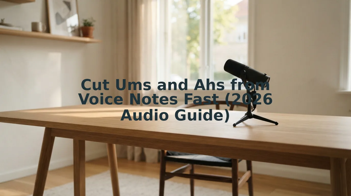 How to Cut Ums and Ahs from Voice Notes in One Take