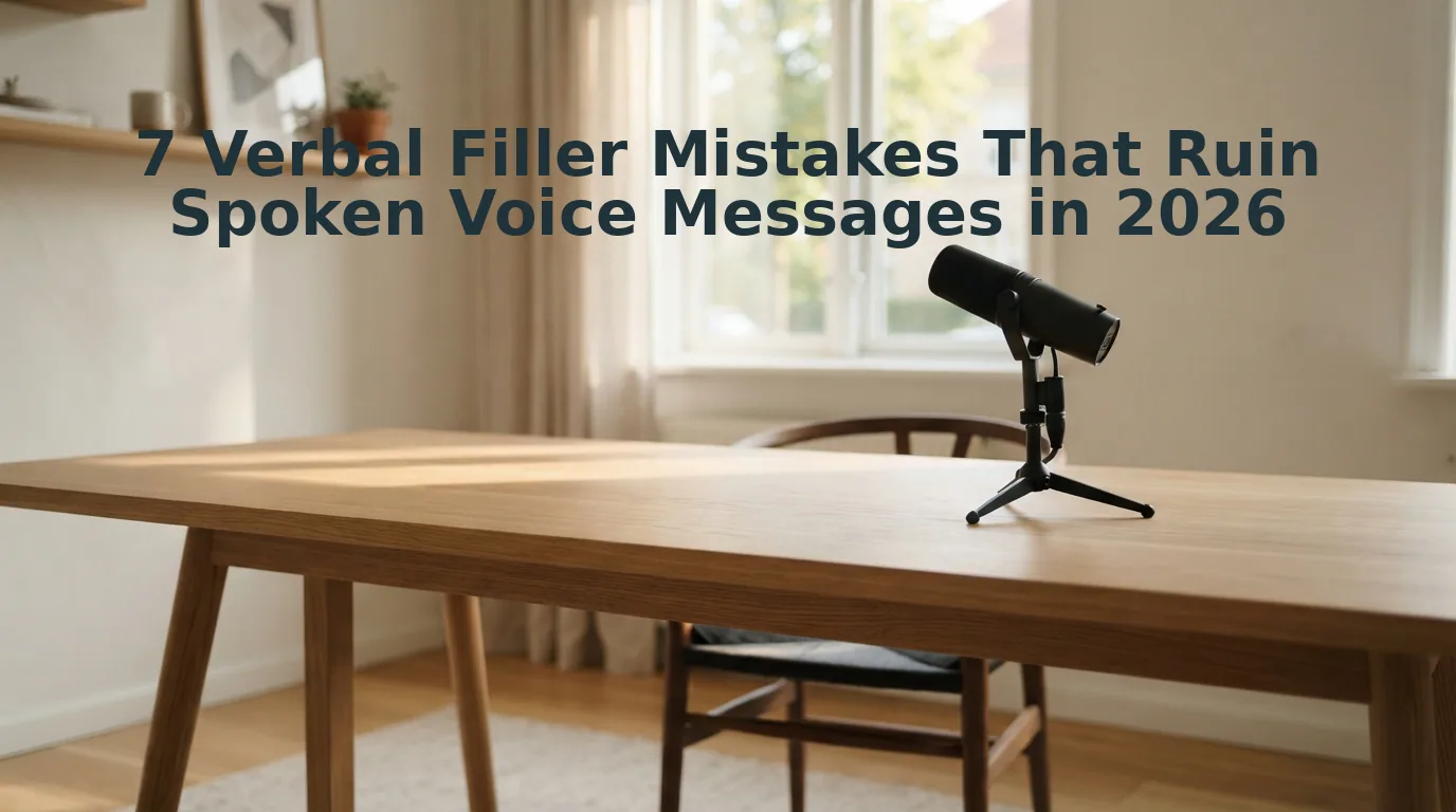 Verbal Filler Mistakes That Ruin Spoken Voice Messages