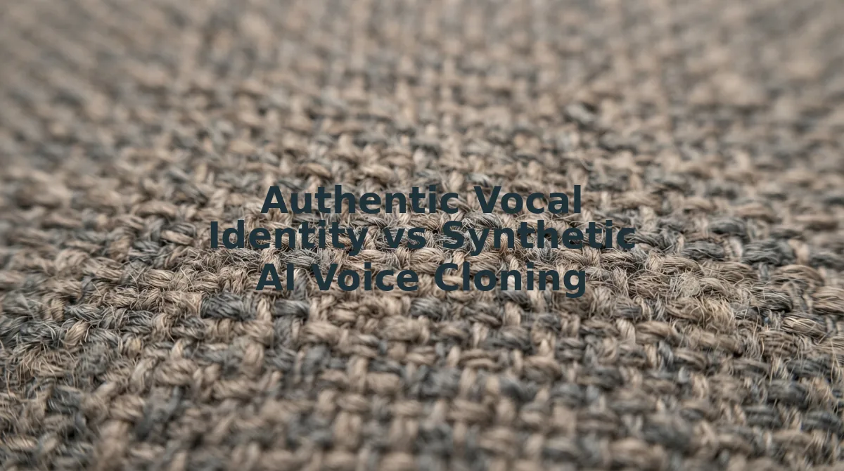 Authentic Vocal Identity vs Synthetic AI Voice Cloning