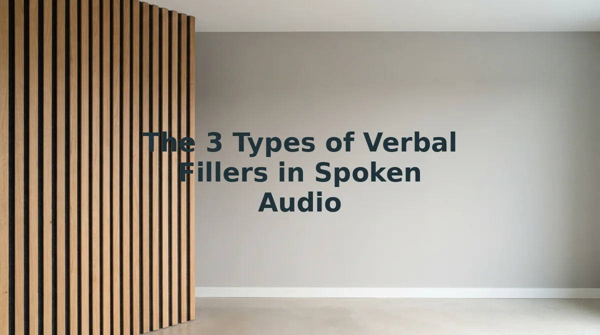 The 3 Types of Verbal Fillers in Spoken Audio