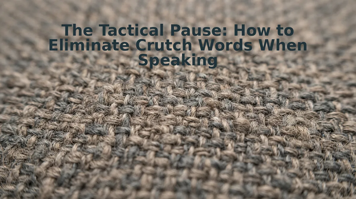 The Tactical Pause: How to Eliminate Crutch Words When Speaking