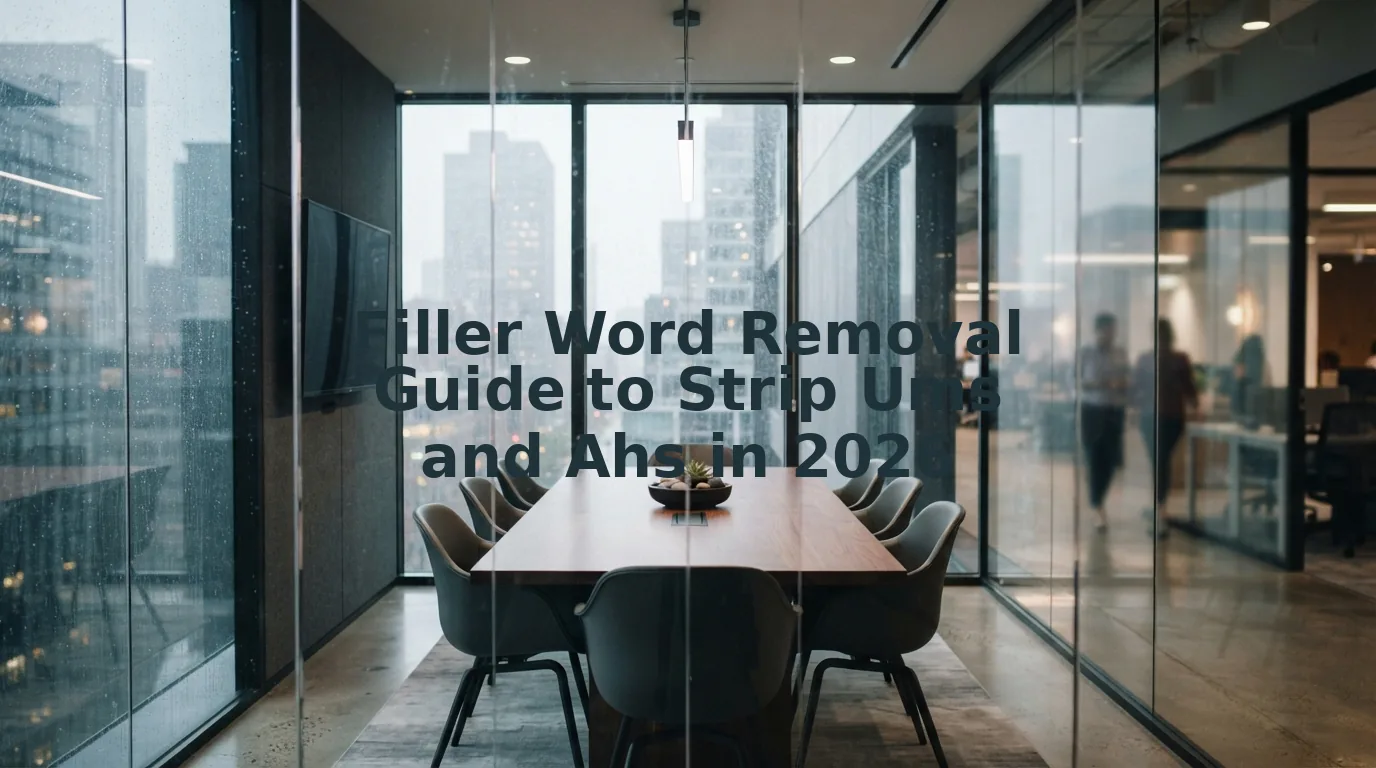 Filler Word Removal Explained