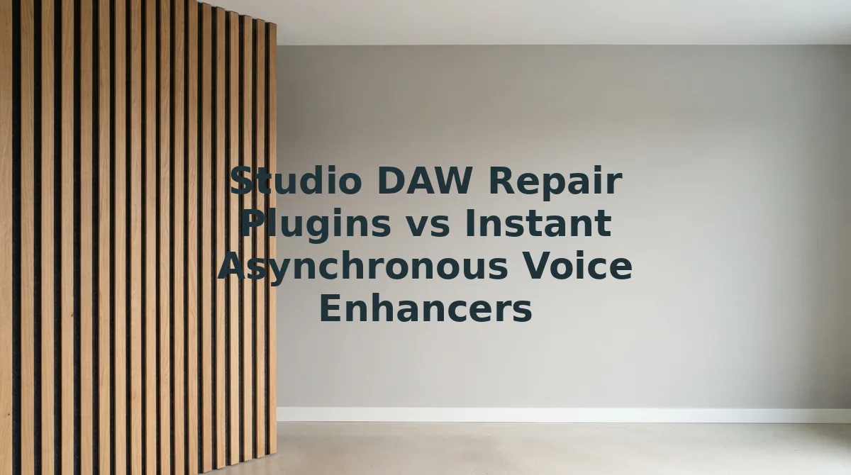 Studio DAW Repair Plugins vs Instant Asynchronous Voice Enhancers