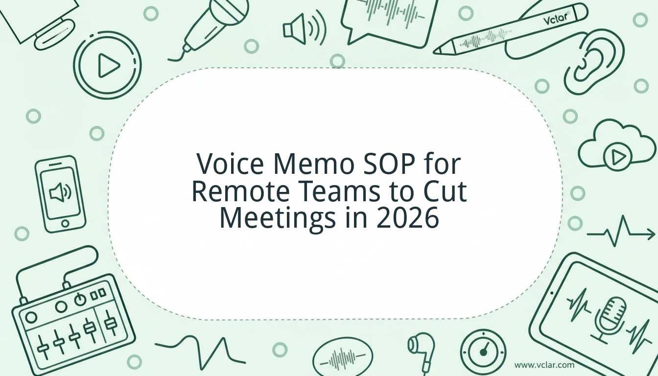 Voice Memo SOP for Remote Teams to Streamline Async Collaboration