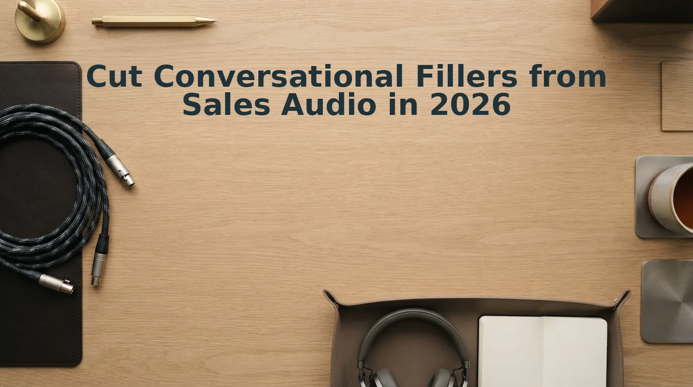 Cut Conversational Fillers from Sales Audio Recordings
