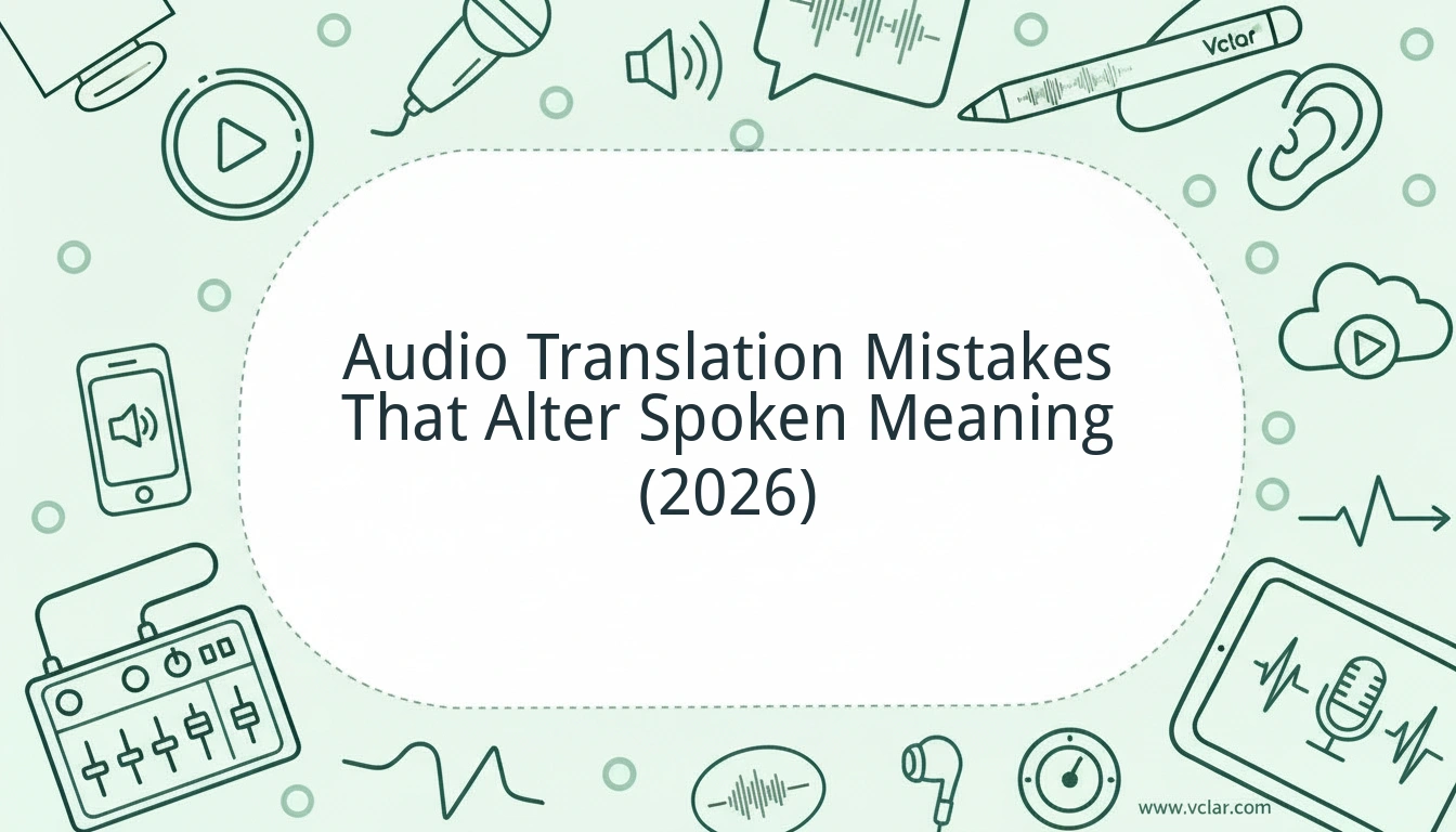Audio Translation Mistakes That Alter Spoken Meaning