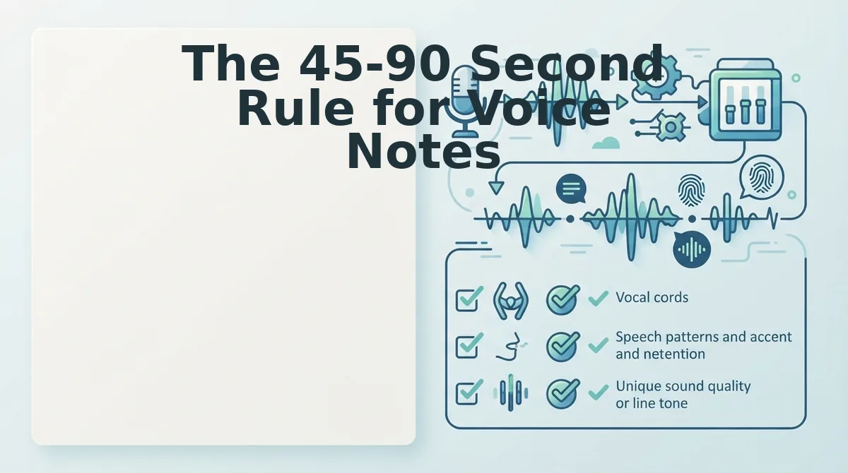 The 45-90 Second Rule for Voice Notes