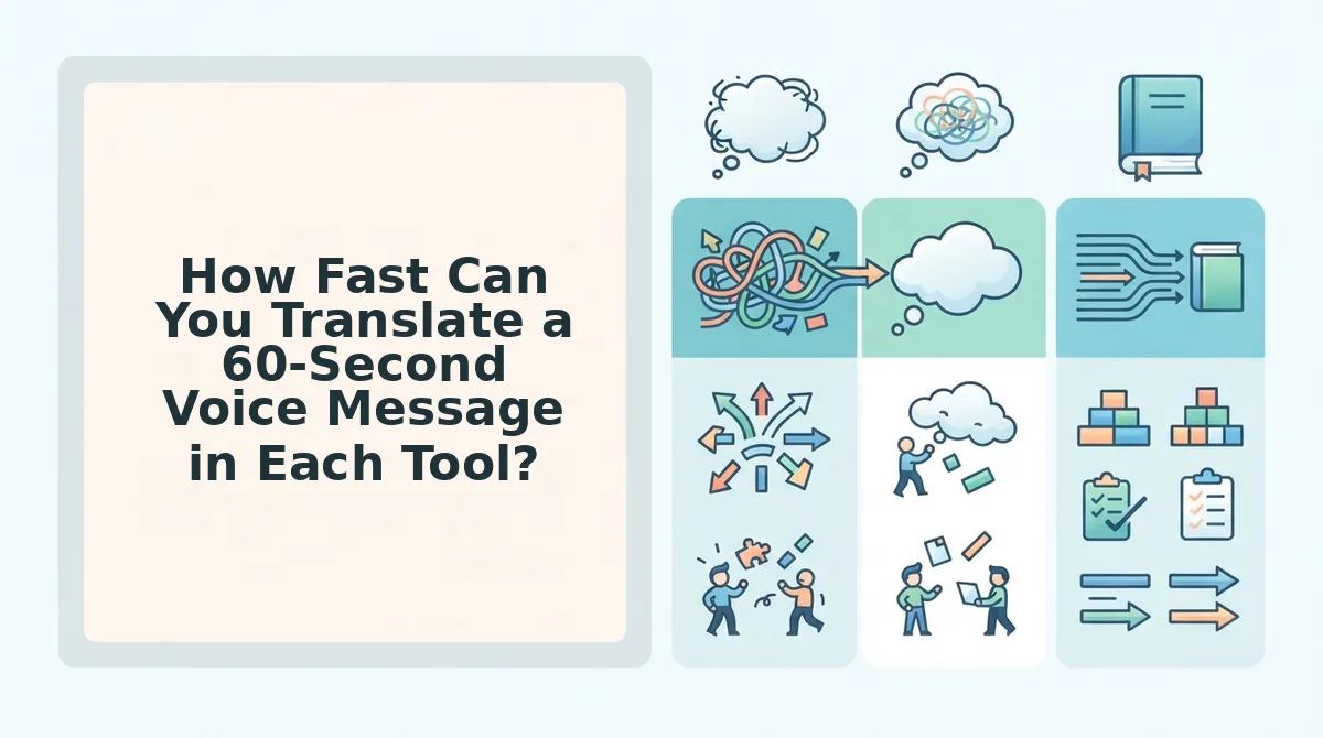 How Fast Can You Translate a 60-Second Voice Message in Each Tool?