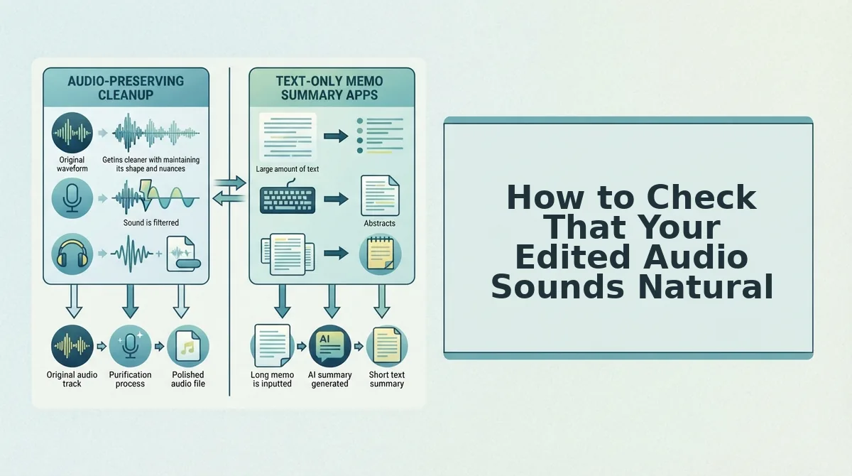 How to Check That Your Edited Audio Sounds Natural