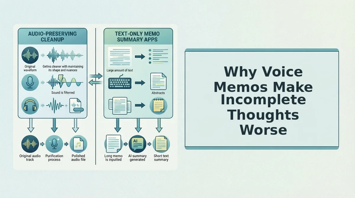 Why Voice Memos Make Incomplete Thoughts Worse