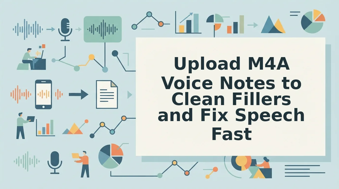 Upload M4A Voice Notes to Fix Spoken Audio Fast