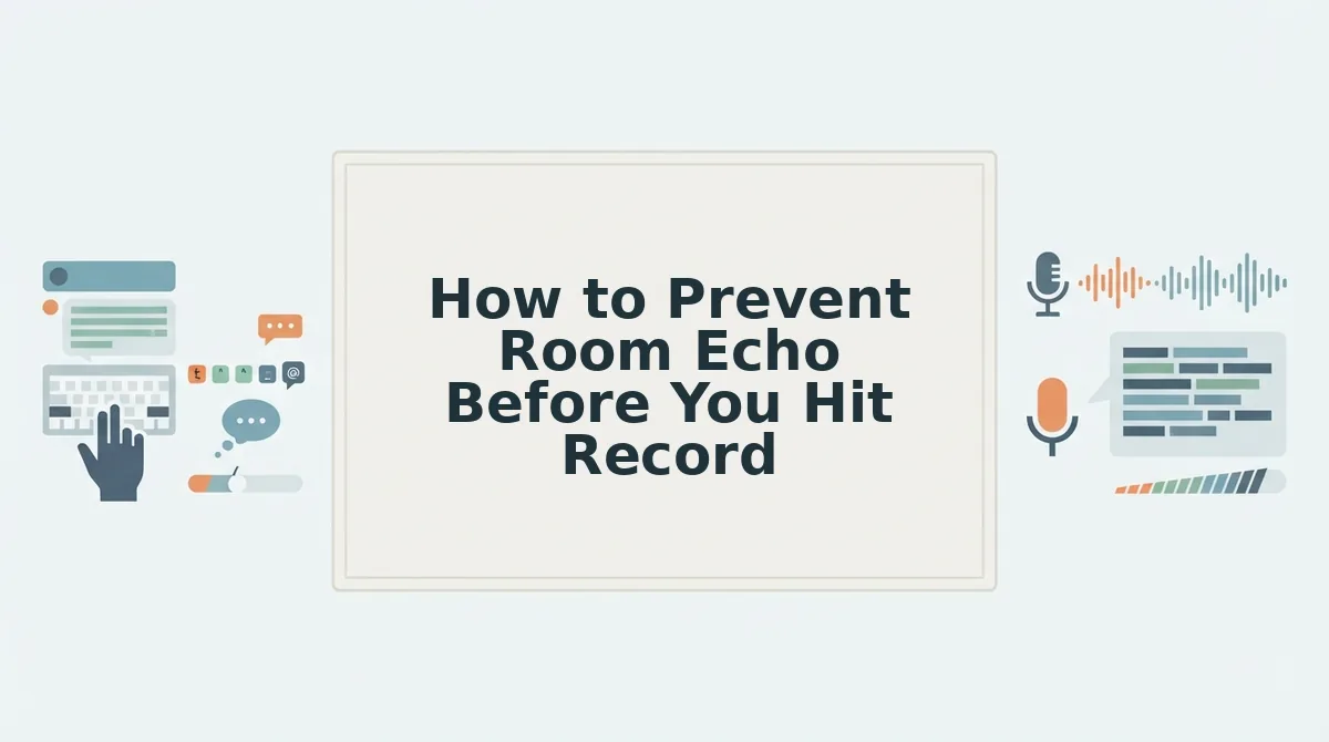 How to Prevent Room Echo Before You Hit Record
