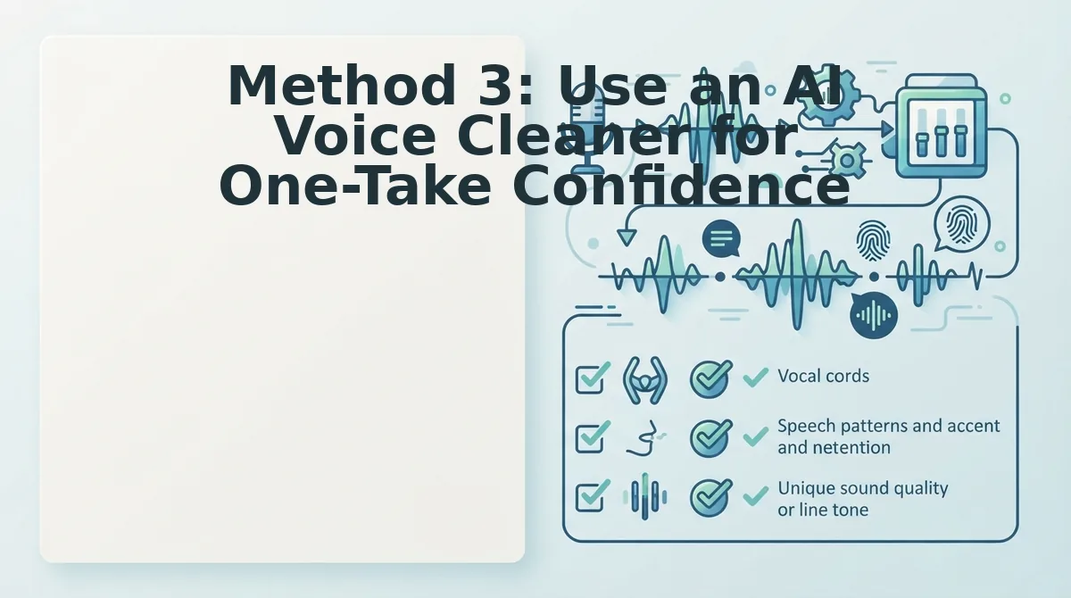 Method 3: Use an AI Voice Cleaner for One-Take Confidence