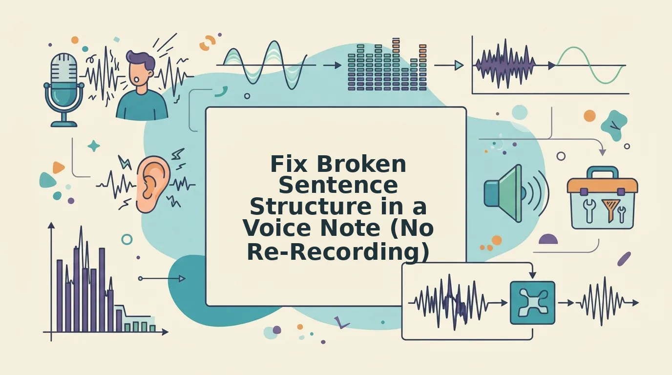 How to Fix Broken Sentence Structure in a Voice Note