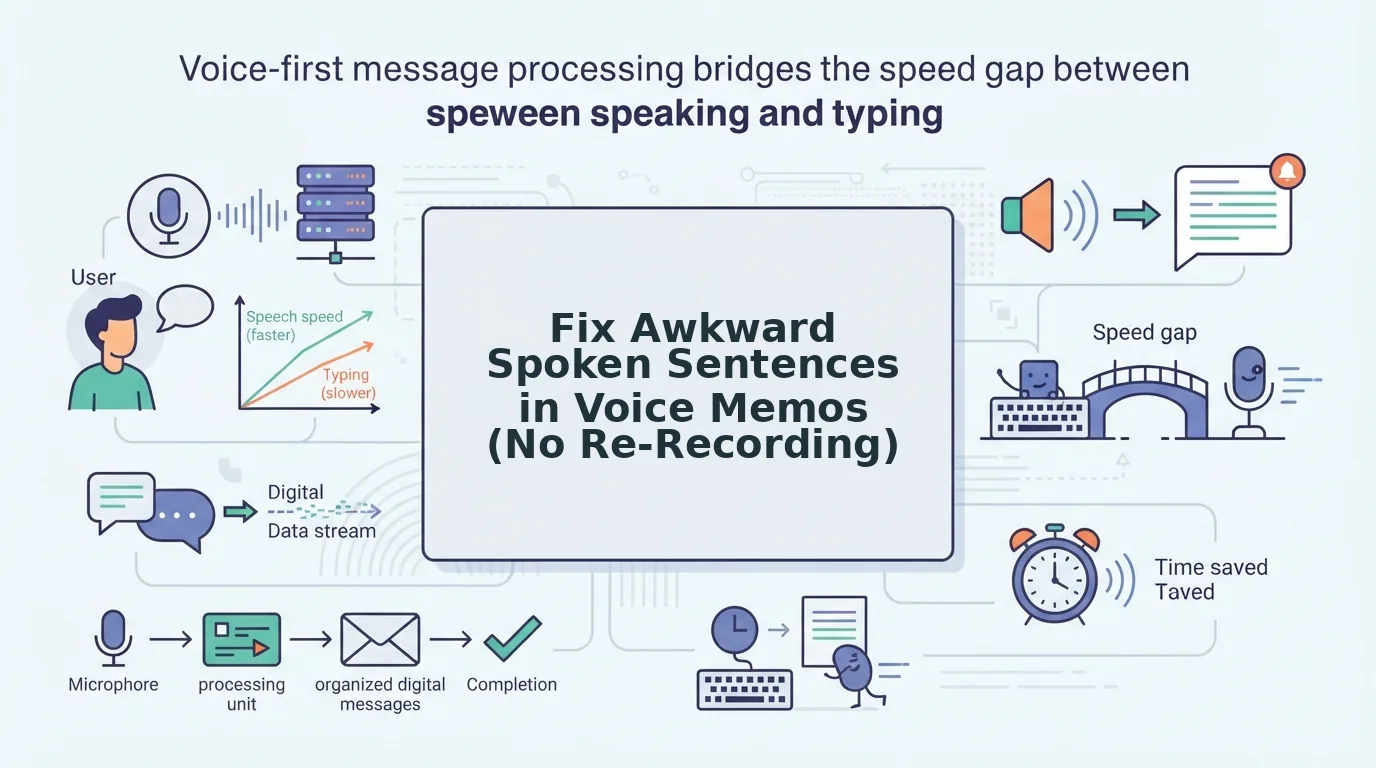 How to Fix Awkward Spoken Sentence Structure in a Memo