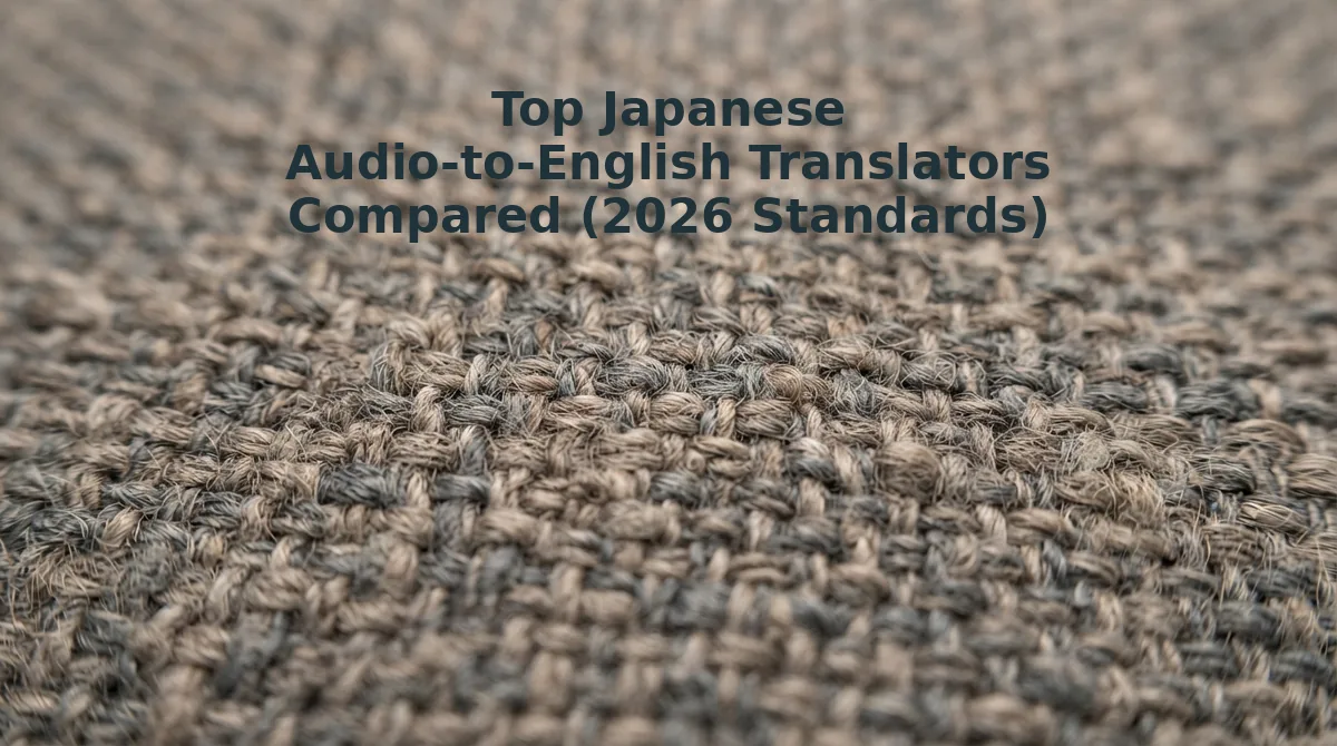 Top Japanese Audio-to-English Translators Compared (2026 Standards)
