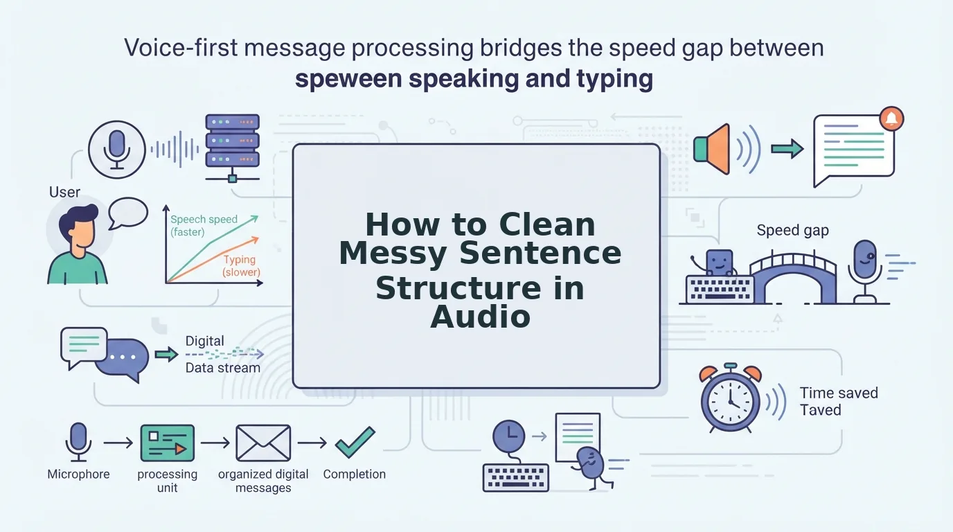 How to clean messy sentence structure in audio
