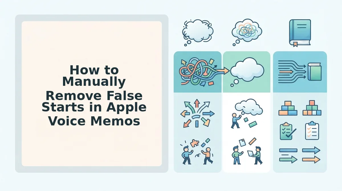 How to Manually Remove False Starts in Apple Voice Memos