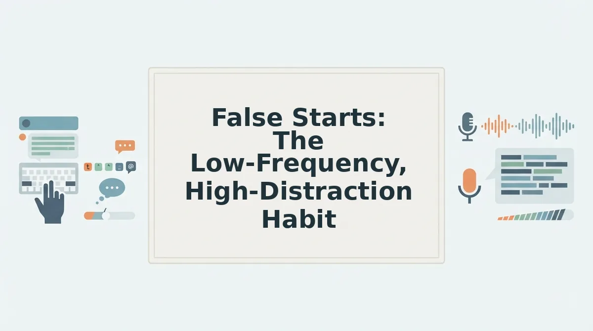 False Starts: The Low-Frequency, High-Distraction Habit