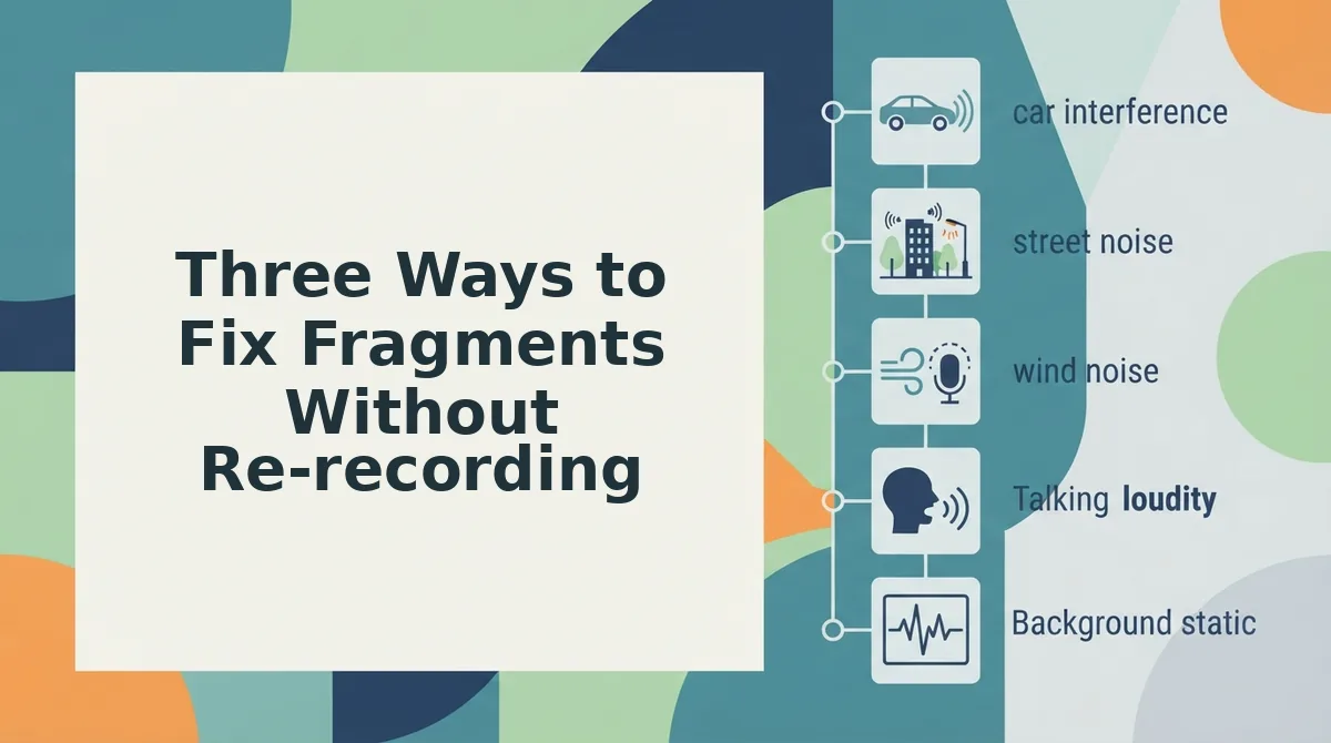 Three Ways to Fix Fragments Without Re-recording