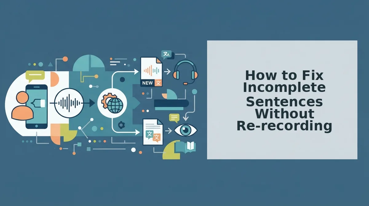 How to Fix Incomplete Sentences Without Re-recording