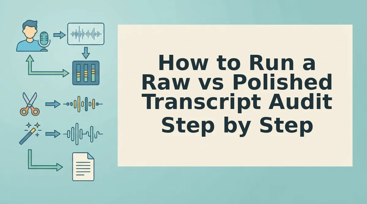 How to Run a Raw vs Polished Transcript Audit Step by Step