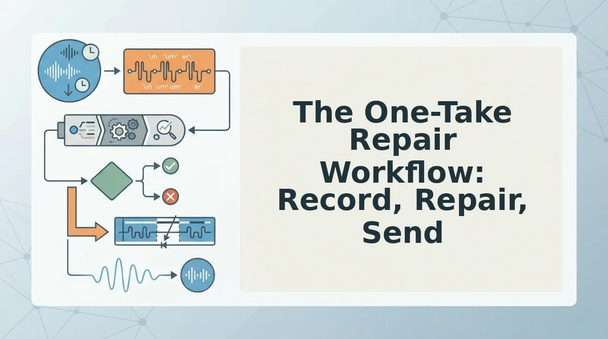 The One-Take Repair Workflow: Record, Repair, Send