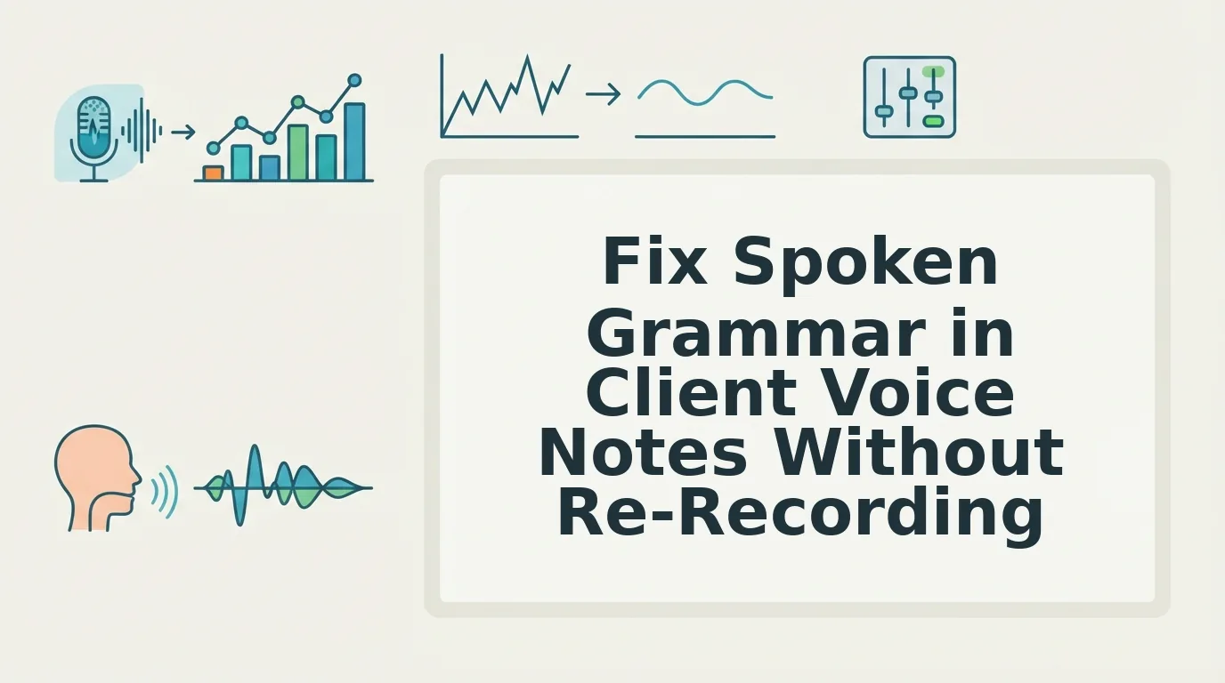 How to fix spoken grammar in a client voice note