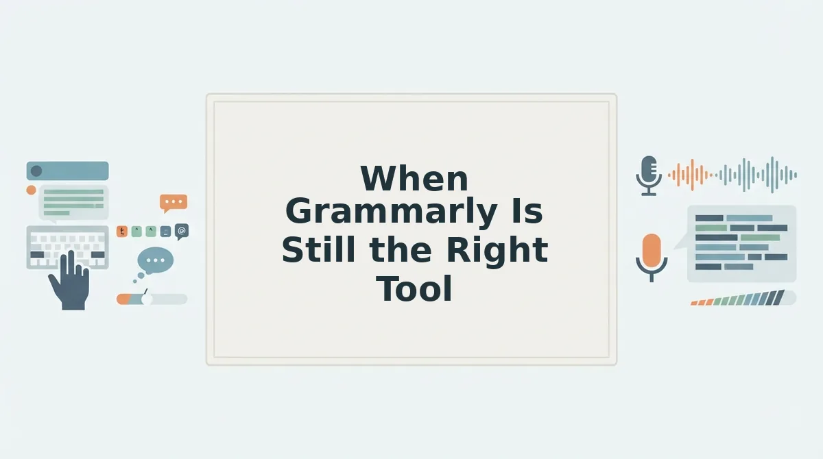 When Grammarly Is Still the Right Tool