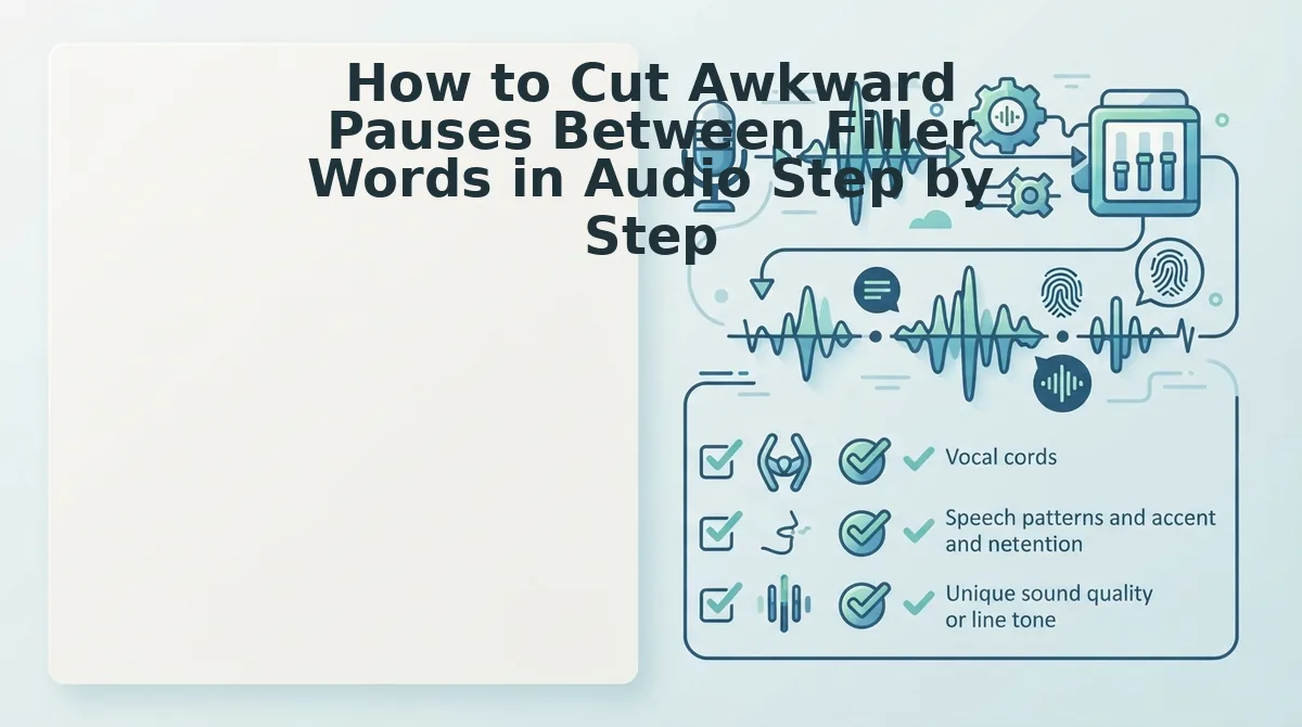 How to Cut Awkward Pauses Between Filler Words in Audio Step by Step