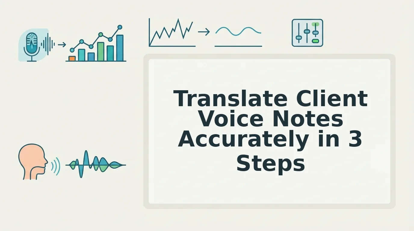 How to Translate Client Voice Notes Accurately and Fast