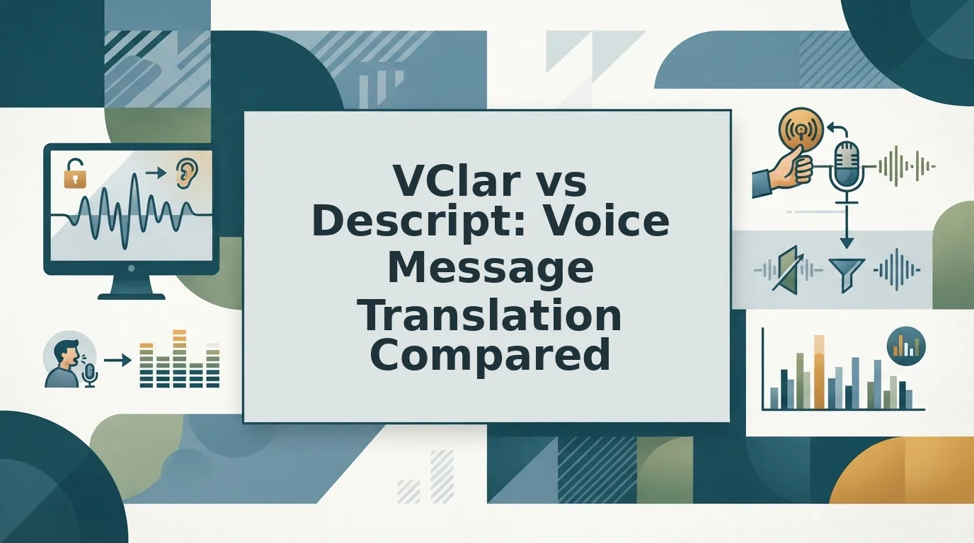 VClar vs Descript for translating short voice messages