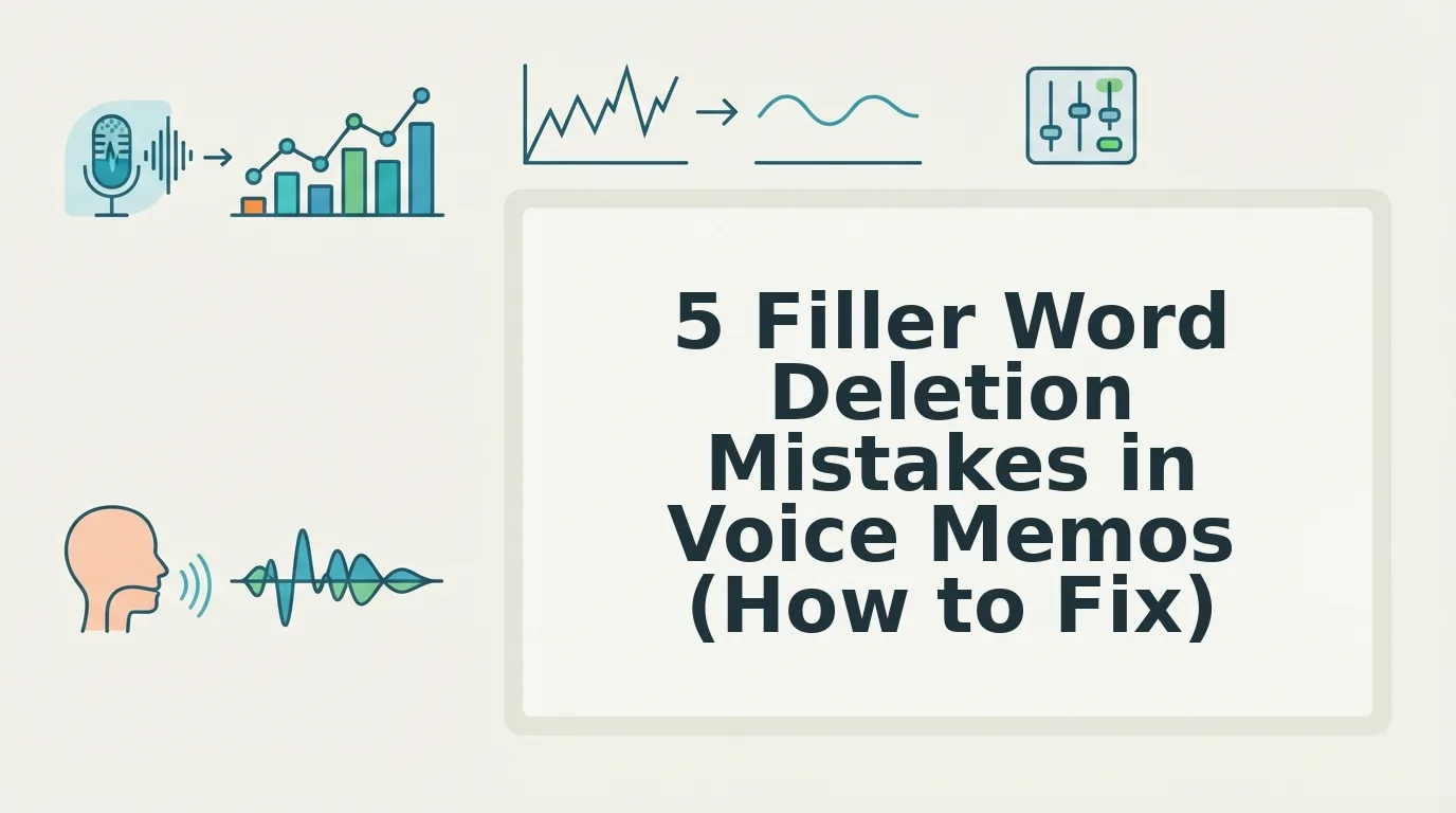 5 filler word deletion mistakes in voice memos