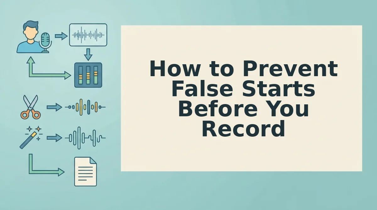 How to Prevent False Starts Before You Record
