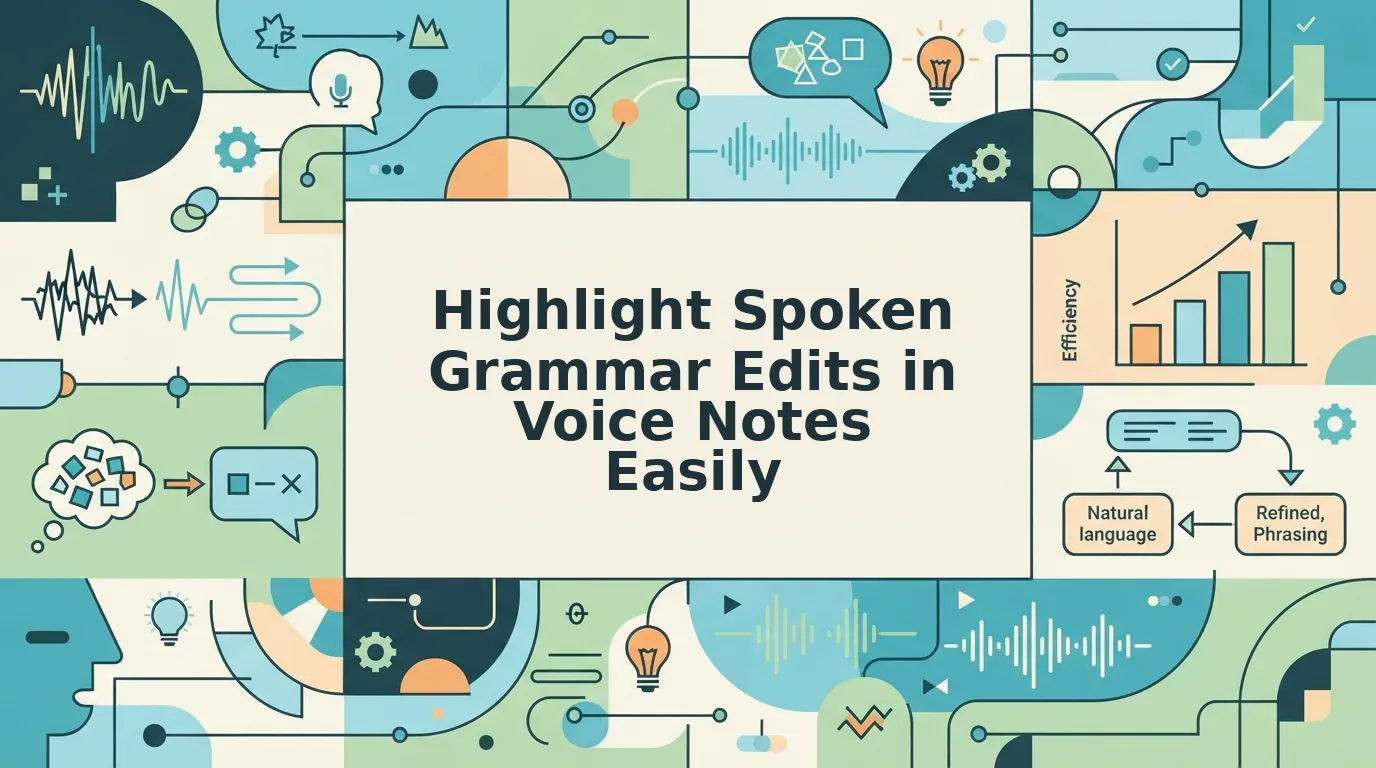 Highlight Spoken Grammar Edits in Voice Notes Easily