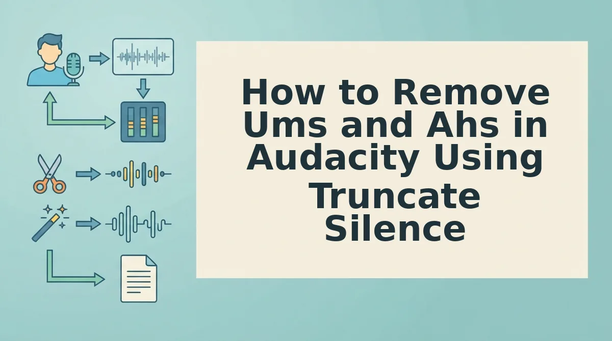 How to Remove Ums and Ahs in Audacity Using Truncate Silence