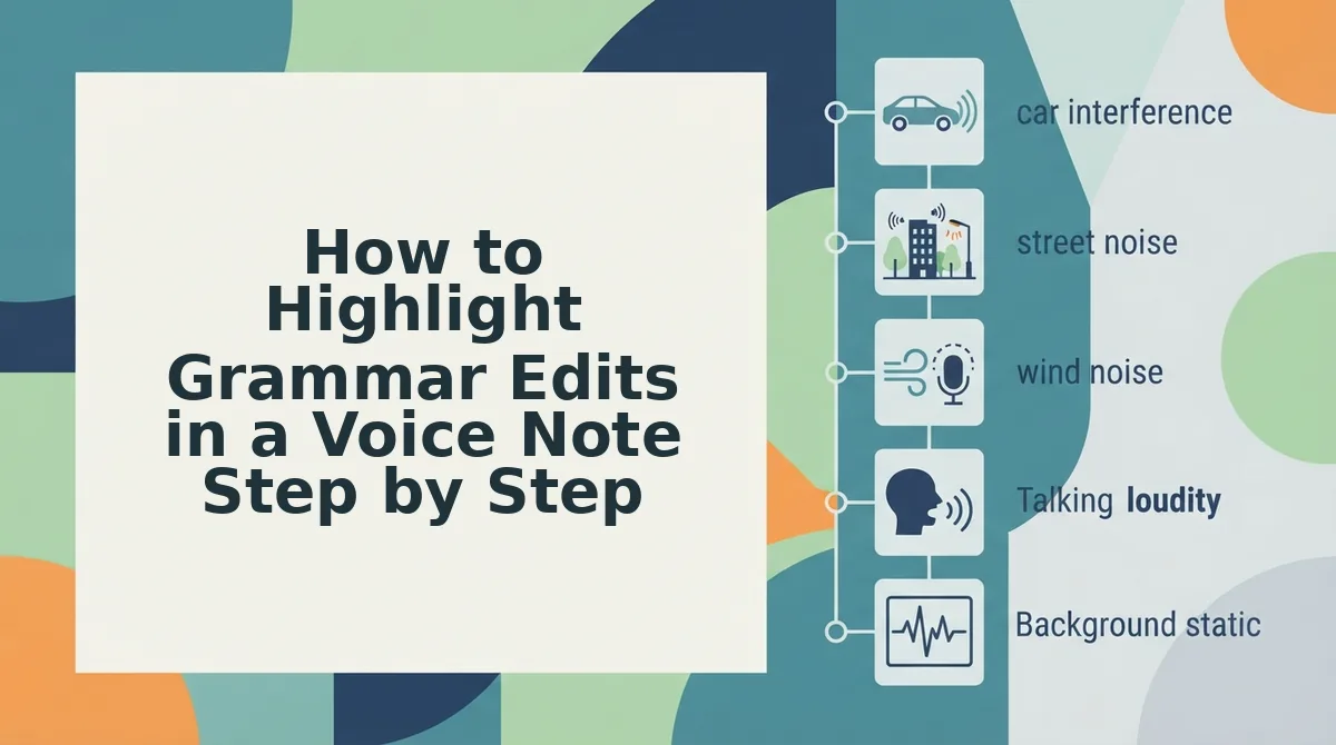 How to Highlight Grammar Edits in a Voice Note Step by Step