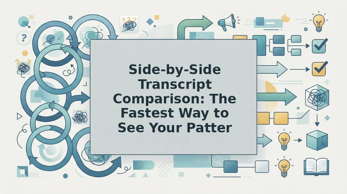 Side-by-Side Transcript Comparison: The Fastest Way to See Your Patterns
