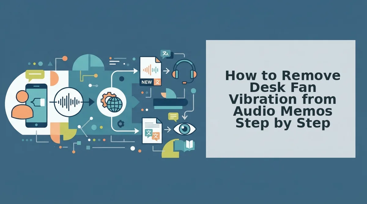 How to Remove Desk Fan Vibration from Audio Memos Step by Step