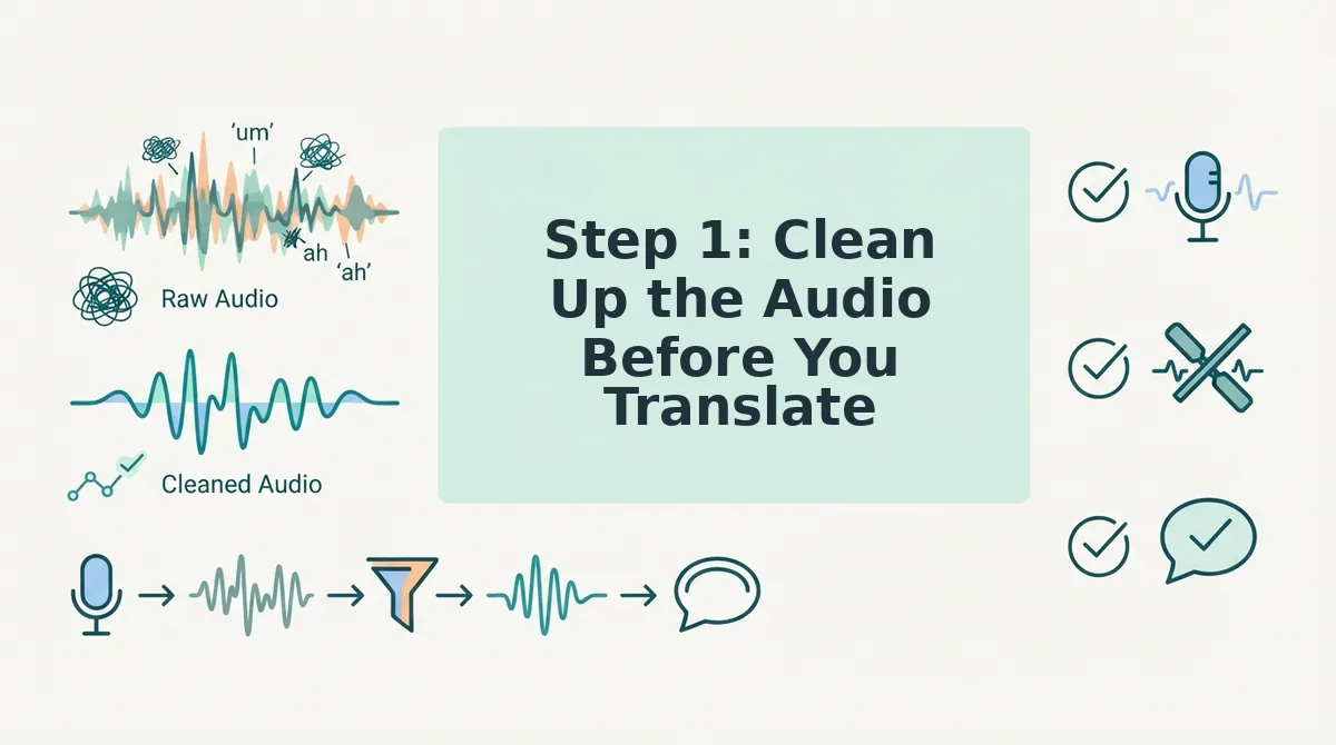 Step 1: Clean Up the Audio Before You Translate