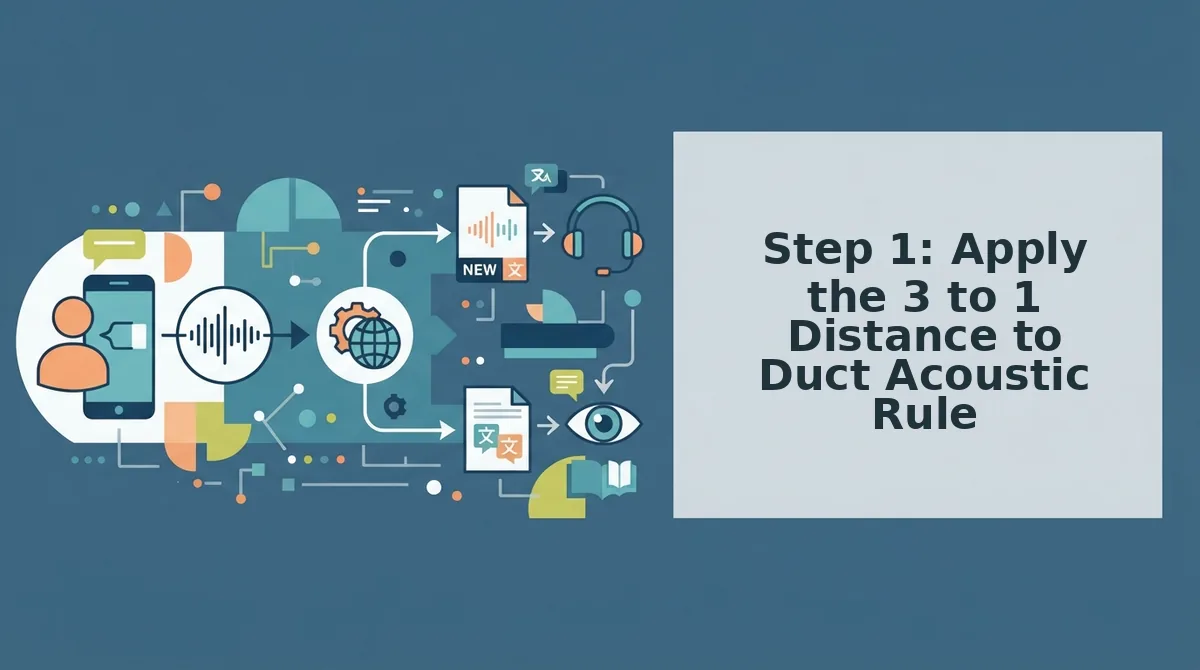 Step 1: Apply the 3 to 1 Distance to Duct Acoustic Rule