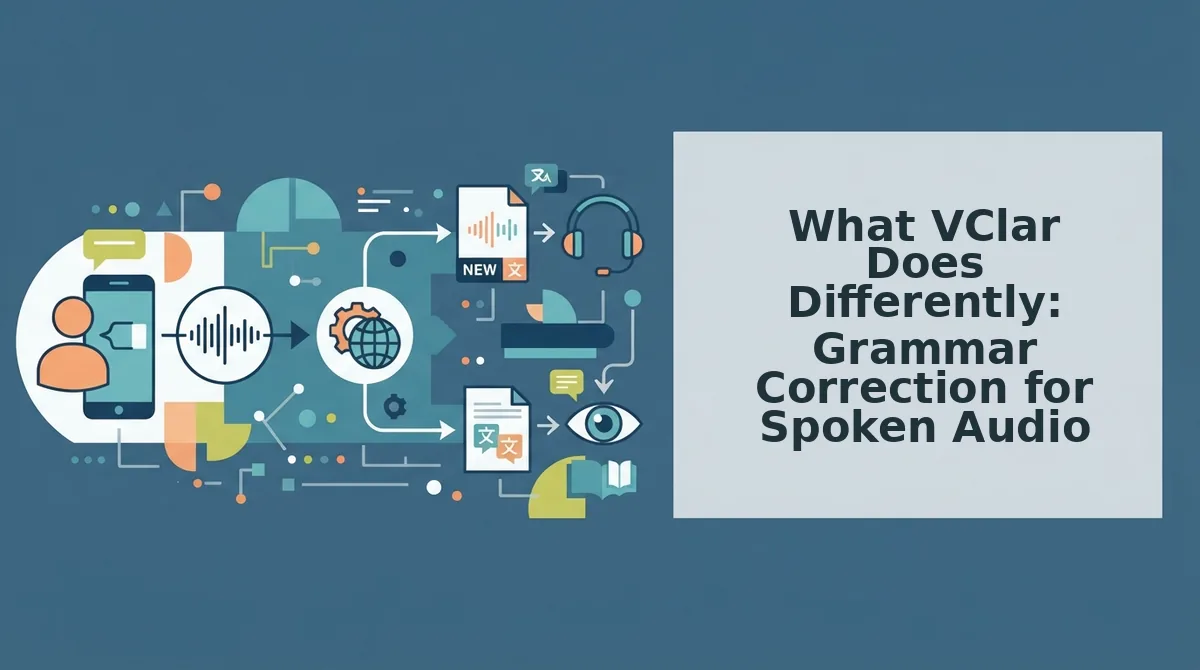 What VClar Does Differently: Grammar Correction for Spoken Audio