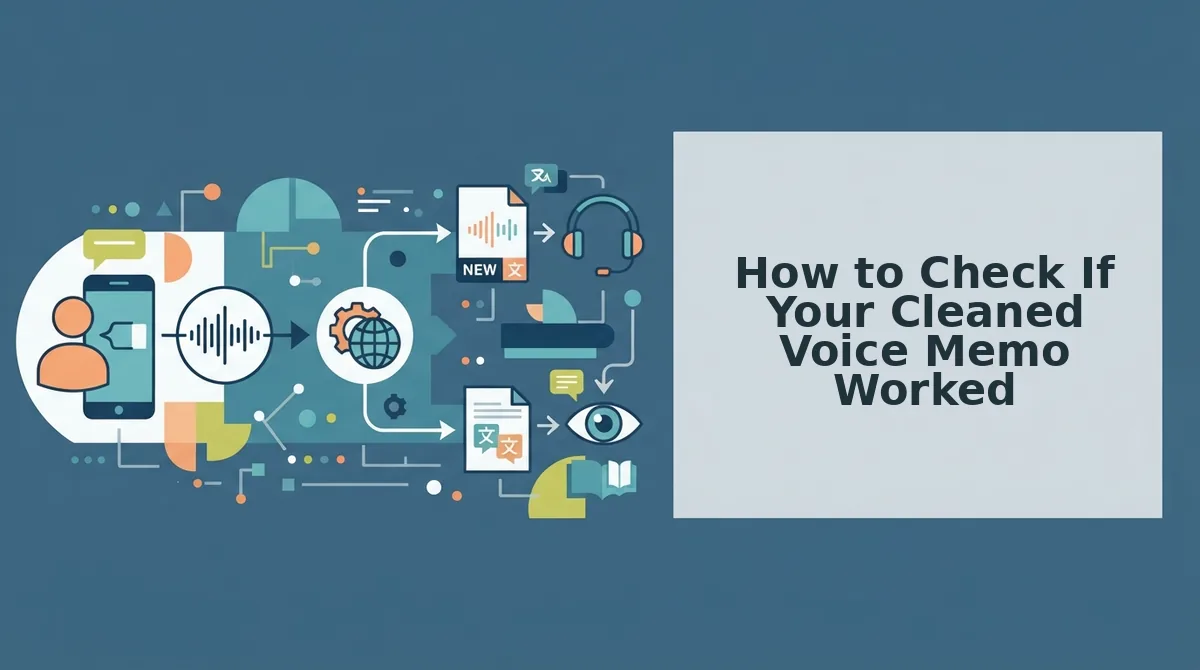 How to Check If Your Cleaned Voice Memo Worked